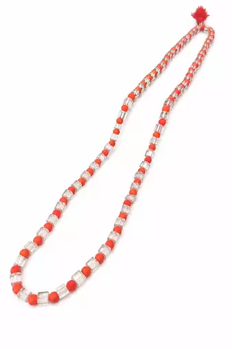 red color beads mala