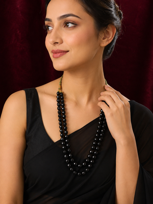 black color beads mala 1