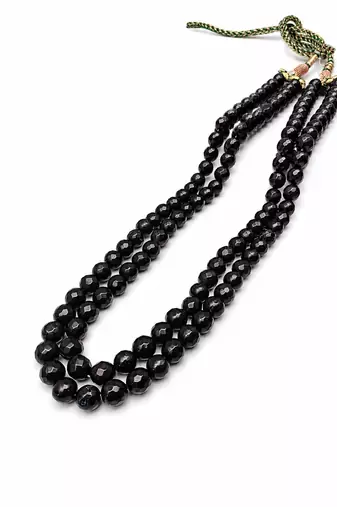black color beads mala