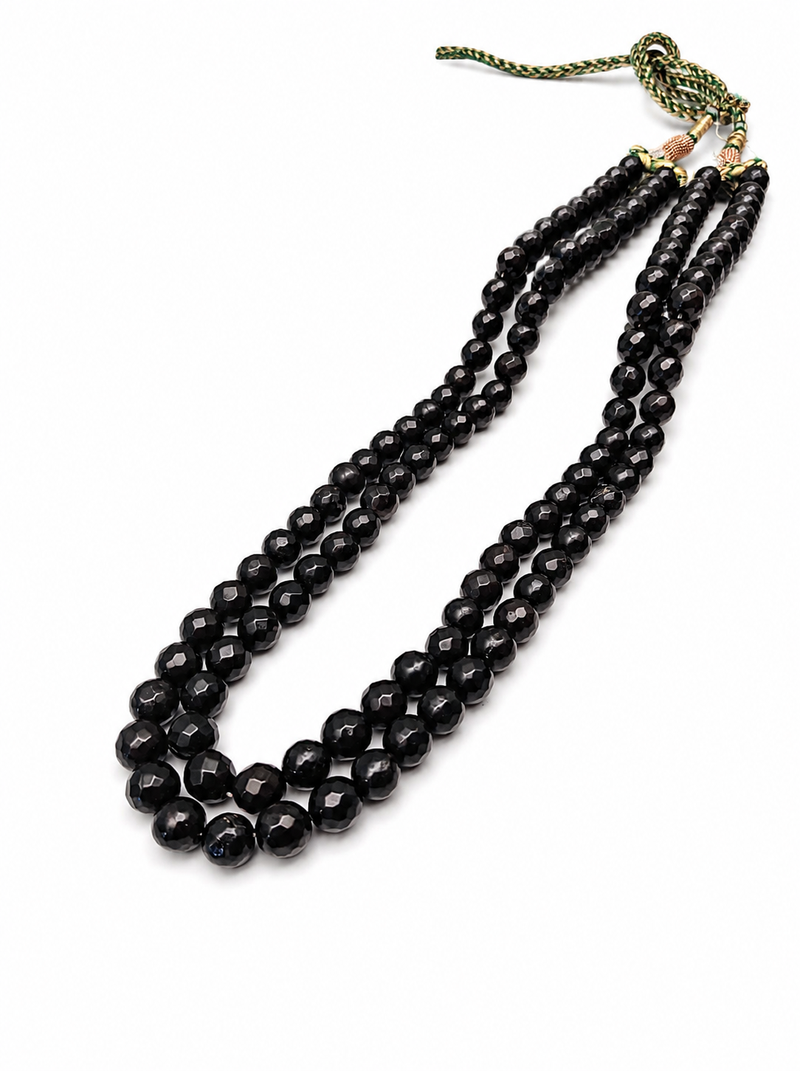 black color beads mala