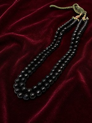 black color beads mala 3