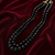 black color beads mala