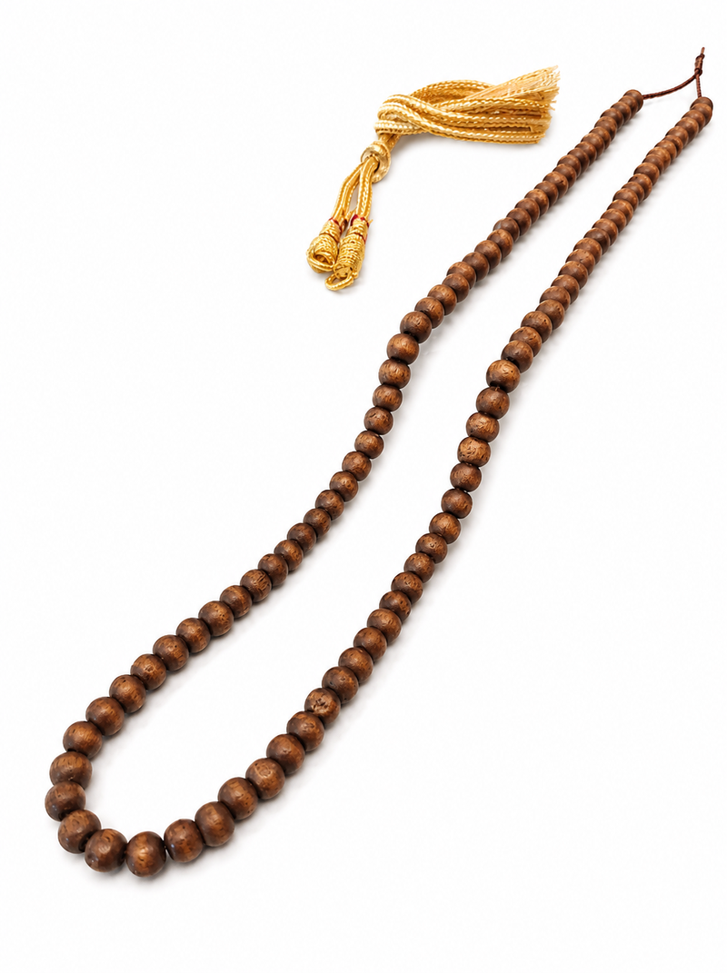 brown color beads mala