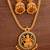 Golden temple jewellery necklace with jhumki earrings set one gram gold No.915
