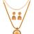 Golden temple jewellery necklace with jhumki earrings set one gram gold No.915