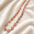 pink color beads mala