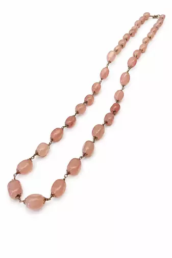 pink color beads mala