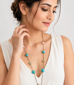 blue color blue color beads mala
