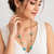 blue color blue color beads mala