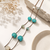 blue color blue color beads mala