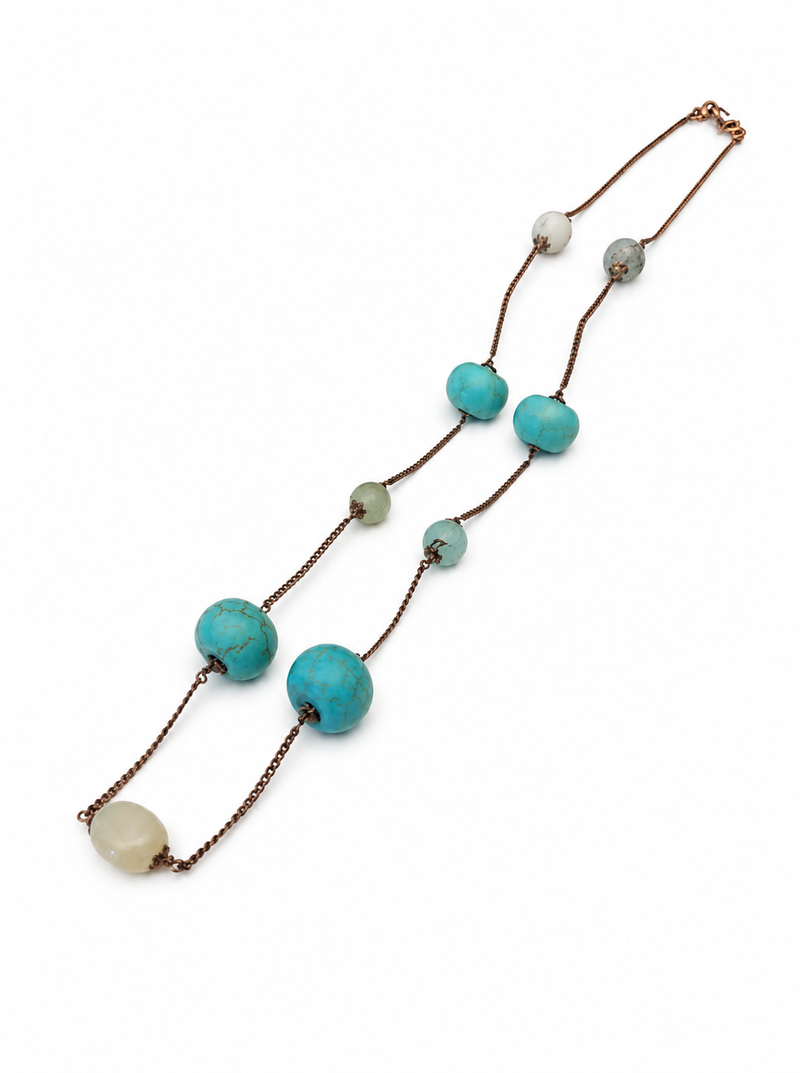 blue color blue color beads mala