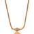 Golden necklace with earrings  set  and AD stones one gram gold No.1389