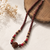 brown color beads mala