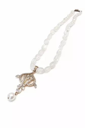 white color beads mala