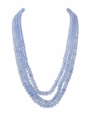 blue color glass beads mala 2