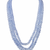 blue color glass beads mala