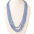 blue color glass beads mala