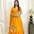 New Designer Patch Work Yellow Color Lehenga Choli With Dupatta Set For Women's