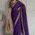Intriguing blue embroidery cutwork work lace border rangoly silk latest designer traditional saree