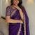 Intriguing blue embroidery cutwork work lace border rangoly silk latest designer traditional saree