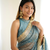 Spellbinding sea-green fancy lace border soft viscose jacquard butti silk ceremonian saree