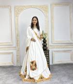 New Fancy Patch Work White Color Lehenga Choli With Dupatta Set For Women's