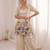 Off white chinon silk heavy thread embroidery work kurta & blouse with palazzo set