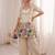 Off white chinon silk heavy thread embroidery work kurta & blouse with palazzo set