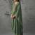Green vichitra heavy thread embroidery work kurta pant set