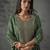 Green vichitra heavy thread embroidery work kurta pant set