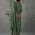 Green vichitra heavy thread embroidery work kurta pant set