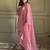 Pink crunchy silk zardosi with lace work kurta patiala set