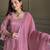 Pink crunchy silk zardosi with lace work kurta patiala set