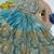 Firozi silk blend sequence embroidered work & digital print kids wedding lehenga choli