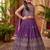 Lavender georgette heavy sequence work wedding lehenga choli for kids