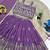 Lavender georgette heavy sequence work wedding lehenga choli for kids