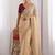 Women's satin silk saree with elegant lace border party wear designer saree