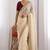 Women's satin silk saree with elegant lace border party wear designer saree