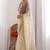 Women's satin silk saree with elegant lace border party wear designer saree
