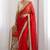 Women's satin silk saree with elegant lace border party wear designer saree