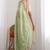 Women's satin silk saree with elegant lace border party wear designer saree