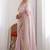 Women's satin silk saree with elegant lace border party wear designer saree