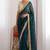Women's satin silk saree with elegant lace border party wear designer saree