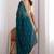Women's satin silk saree with elegant lace border party wear designer saree