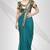 Viscose georgette teal blue saree with elegant sequin border with unstitched blouse