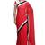 Classic red georgette saree with white sequin & velvet border with unstitched blouse
