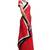 Classic red georgette saree with white sequin & velvet border with unstitched blouse