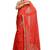 Red georgette saree with gold stone boti work with unstitched blouse