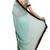 Grace in sea green  georgette saree with sequin lace border with unstitched blouse