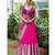 Pink Silk Zari Lehenga with Purple Banarasi Silk Dupatta